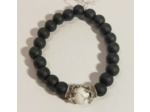 Agate noire, howlite