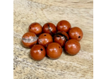 PERLES JASPE ROUGE