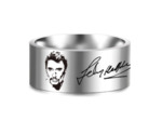 Bague Johnny Hallyday en acier inoxydable