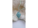Pendentif amazonite cordon olpa2036