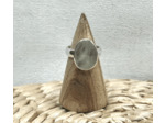 BAGUE ARGENT AIGUE MARINE