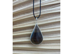 Pendentif goutte quartz fumé
