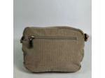 Farfouillette Sac Porté Travers En Velours Taupe