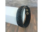Bracelet cuir homme noir 1