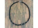 Collier homme onyx/hématite