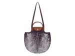 Longchamp Le Pliage Filet Sac Porté Travers L Aubergine