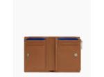 Le Tanneur Martin Portefeuille Zippé En Cuir Lisse Anti RFID Tan