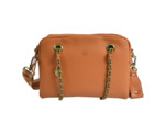 Mila Louise Nell C1 Sac Besace Cuir Grainé Tan