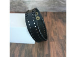 Bracelet cuir homme noir 4