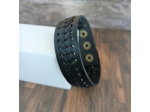Bracelet cuir homme noir 2