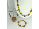 Parure Agate/Jade/Bronze