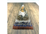 Pyramide orgonite bouddha n°10     8x8cm