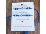 2 bracelets amis pour la vie œil porte-bonheur