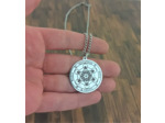 Collier metatron plein en acier inox