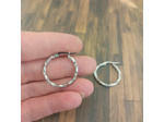 Boucles d'oreilles en acier Inox créoles 24mm Argenté