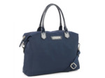 Lancaster Basic Verni Sac Shopping 514-66 Bleu Foncé