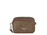 Lancaster Suède Sac Porté Travers 2 Compartiments 480-064 Chataigne