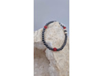 Bracelet hematite agate OLPA1110