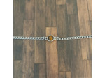 Bracelet œil de tigre et acier inoxydable 1