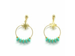 Boucles d'oreilles Aqua Coral