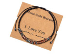 Bracelet code morse "I love you"