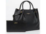 Lancaster Foulonne Double Cabas Louisa 470-20 Noir In Nat