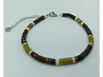 Bracelet jade/bronzite