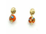 Boucles d'oreilles Murano PAPAYA