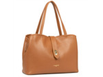 Lancaster Top Double Grand Sac Shopping Porté Epaule 470-69 Camel In Orange