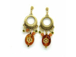 Boucles d'oreilles fleur topaz Soryne