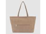 Lancaster Suedine KBA Grand Sac Shopping Aspect Suédine 518-063 Beige Foncé