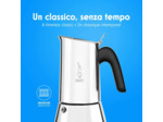 Bialetti 0007254/CN New Venus Cafetière italienne (Induction), 4 Cups, Argent 4 Tasses New Venus Unique