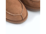 Chaussons bottines en peau de mouton camel