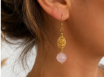 BOUCLES ÉLÉNA QUARTZ ROSE