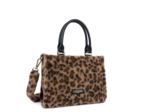 Lancaster Moumoute Mini Sac Cabas Main 518-055 Noir Léopard