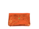 Farfouillette Porte-monnaie Cuir GM Orange