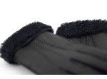 Gants en peau de mouton nappa noire