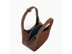 Le Tanneur Juliette Grand Sac Besace En Cuir Ebène