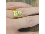 Bague à pampille arbre de vie doré