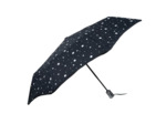Isotoner Alpha X-Tra Parapluie Pliant Pois Noir/Jaune