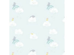 Tissu popeline Sky cloud rhinos Katia Fabrics