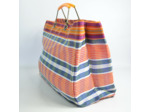 Le Voyage en Panier Ecolette Cabas Orange Marine