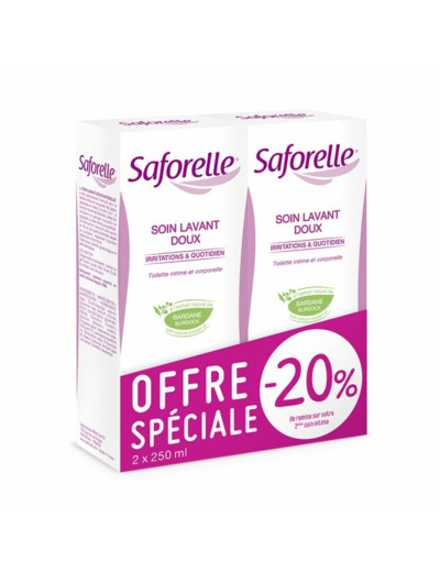 Soin Lavant Doux Peaux Sensibles 2x250ml Saforelle