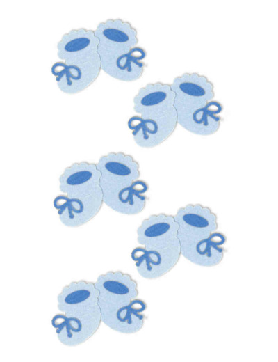Stickers 3D "Chaussons bleus"