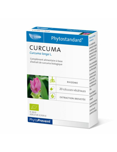 Phytostandard Curcuma Bio 20 Gelules Pileje