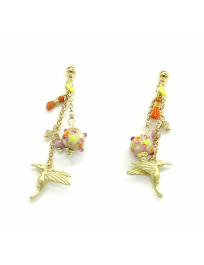 Boucles d'oreilles Jardin d'ailes