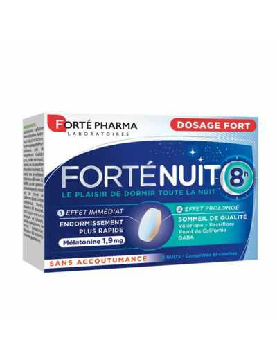 ForteNuit 8h 15 Comprimes Bi-couches Forté Pharma