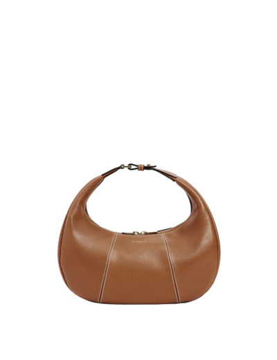 Le Tanneur Juliette Petit Sac Hobo En Cuir Grainé Tan