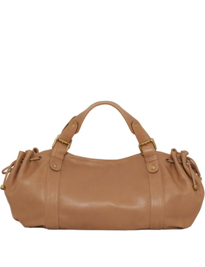 Gérard Darel Le 24 Heures Sac À Main En Cuir Caramel