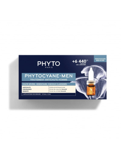 PHYTOCYANE TRAIT A-CHUTE HOMME 12X3,5ML